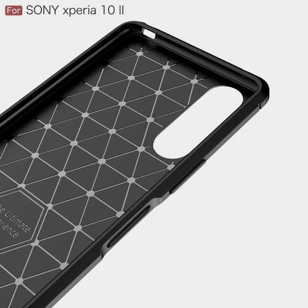 Xperia 10 II Stöttåligt Skal SlimCarbon (XQ-AU52) Svart