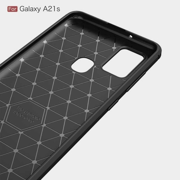 Samsung A21s stødsikker Shell SlimCarbon Black