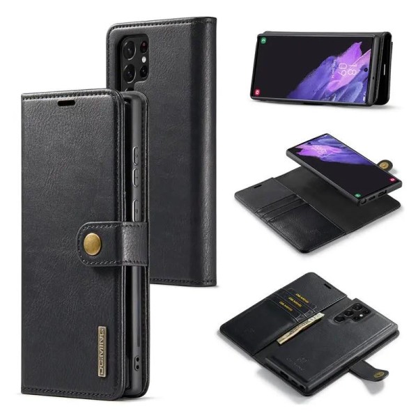 Mobilplånbok Magnetisk DG Ming Samsung S22 Ultra Black