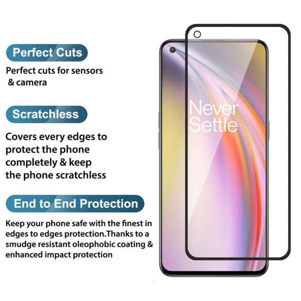OnePlus Nord CE Härdat Glas 0.26mm 9H Fullframe Transparent