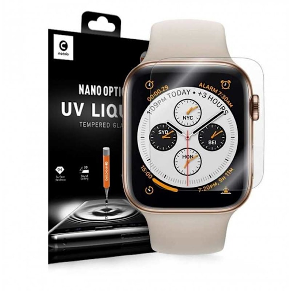 Apple Watch 44mm Härdat Glas 9H Mocolo UV Transparent