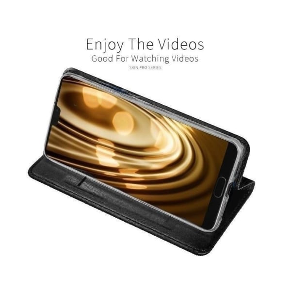 Xiaomi Mi 10 Exclusive Flip Case Smooth-kortspor Black
