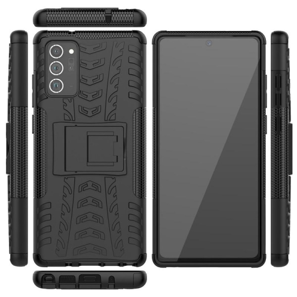 Samsung Note 20 stødsikkert cover med Support Active Black