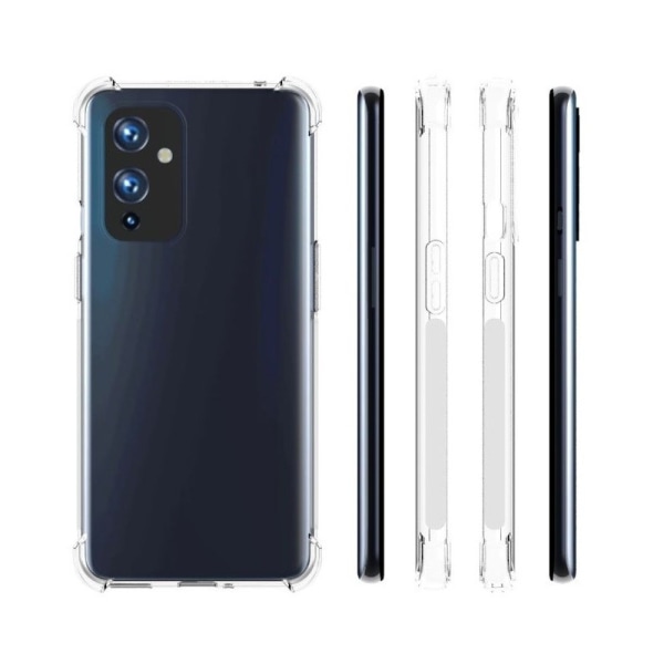 OnePlus 9 stødabsorberende silikoneskal Shockr Transparent