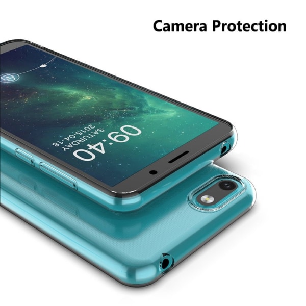Motorola Moto E6 Play Iskunvaimennin Silicone Case Simple Transparent