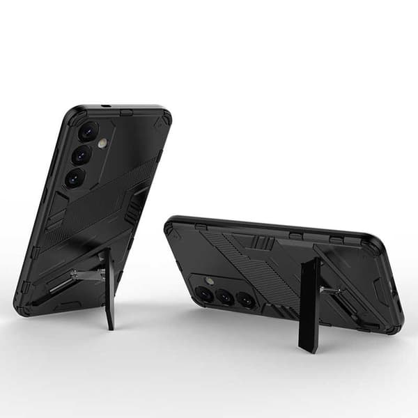 Samsung S24 Plus Iskunkestävä kotelo jalustalla ThinArmor V2 - Musta