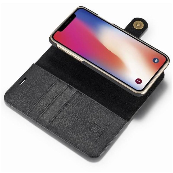 Mobil lommebok magnetisk DG Ming iPhone X & XS Black