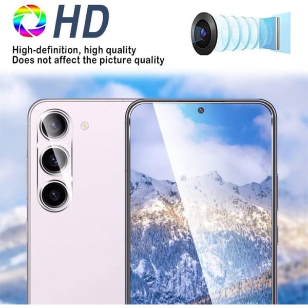 2-PACK Samsung S23 Camera Protection Linssin suojaus Transparent