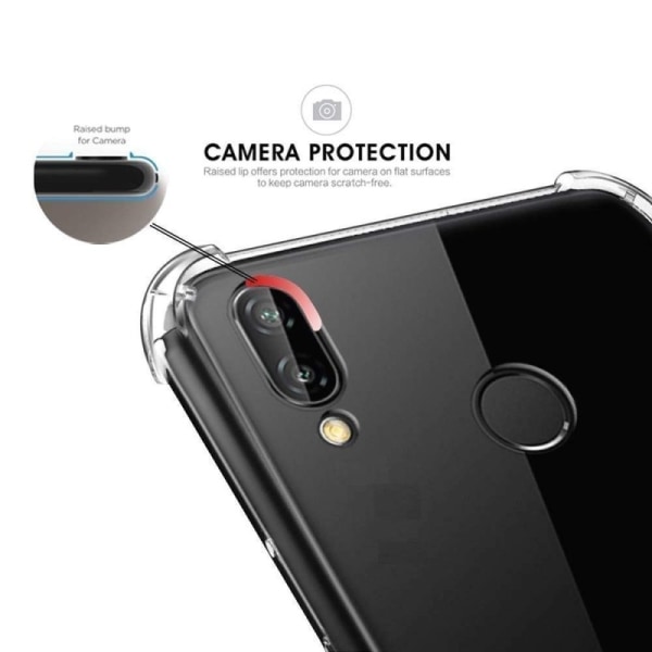 Samsung M20 Stöttåligt Skal med Förstärkta Hörn Transparent