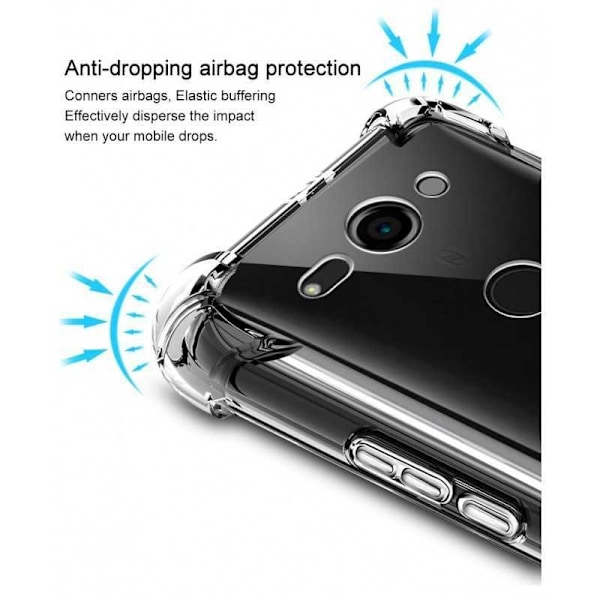 Xperia XZ2 Compact stødabsorberende Silikone Shell Shockr Transparent