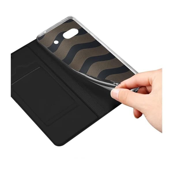 Google Pixel 7A läppäkotelo Smooth Card -lokero Black