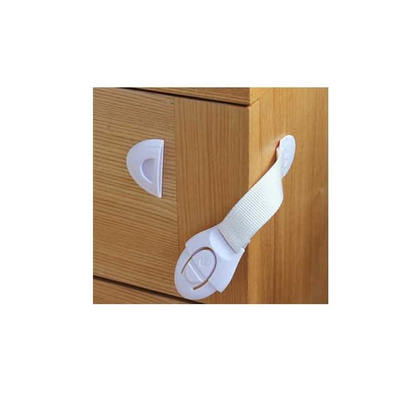 3-PACK Barnspärr Skåpspärr Vit