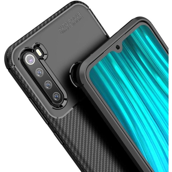 Xiaomi Redmi Note 8 Shockproof Slim Cover FullCarbon V4 Black