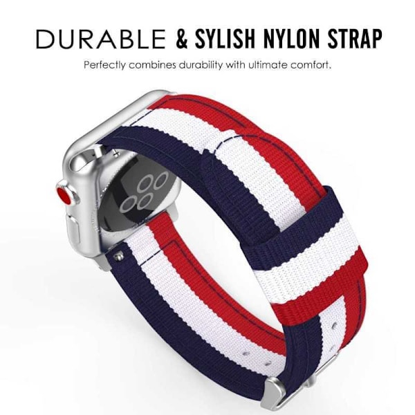 Nato Armband Apple Watch 42/44/45/49mm multifärg