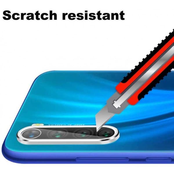 Xiaomi Redmi Note 8 Kamera Linsskydd Härdat Glas Transparent