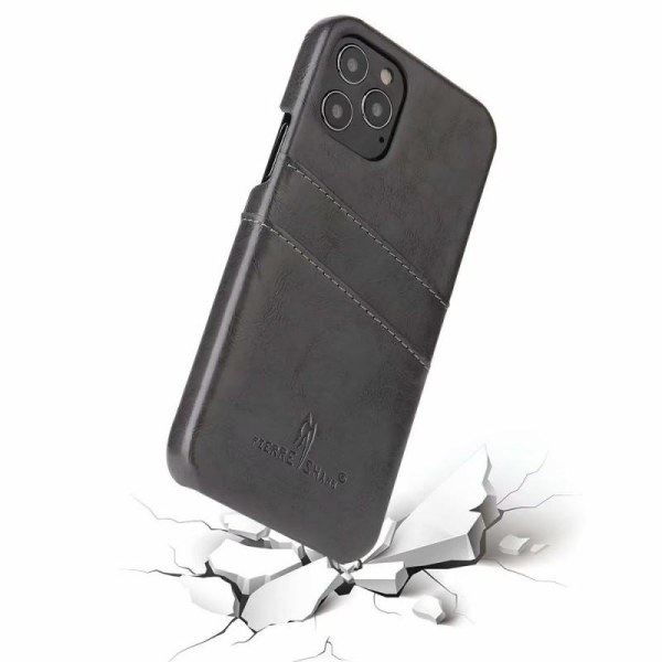 iPhone 12 Pro Max Stötdämpande Korthållare Retro Svart