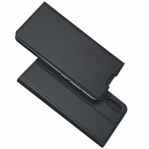 Huawei Y6 2019 Flipfodral Skin Pro med Kortfack Svart