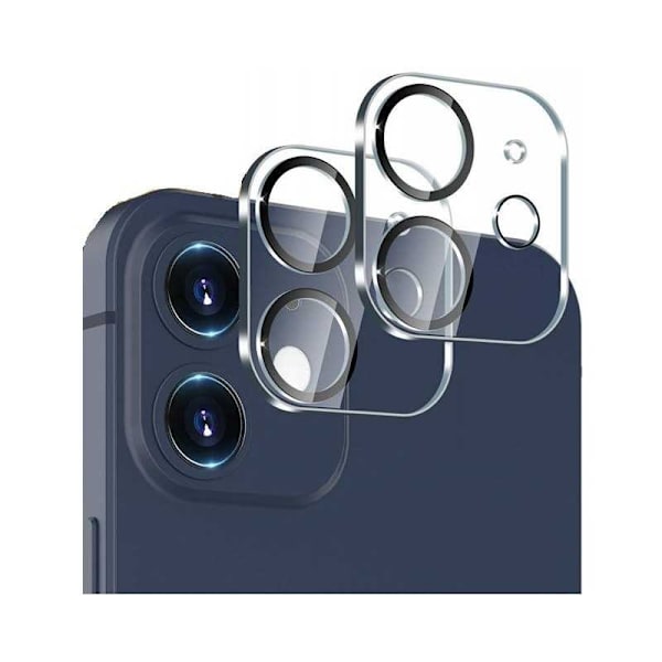 2-PACK iPhone 11 / 12 Mini beskyttelse Linsebeskyttelse Kamerabeskyttelse Transparent