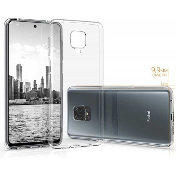 Redmi Note 9S & 9 Pro iskuja vaimentava pehmeä kansi Simple Transparent