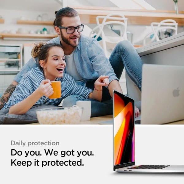 MacBook Pro 16" 2019-2020 Härdat Glas 9H Spigen Glass FC Transparent