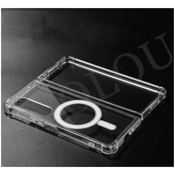 Samsung Z Fold 4 Transparent stødabsorberende cover MagSafe-kompatibel Transparent