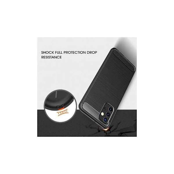 Samsung A33 5G iskunkestävä SlimCarbon kotelo Transparent