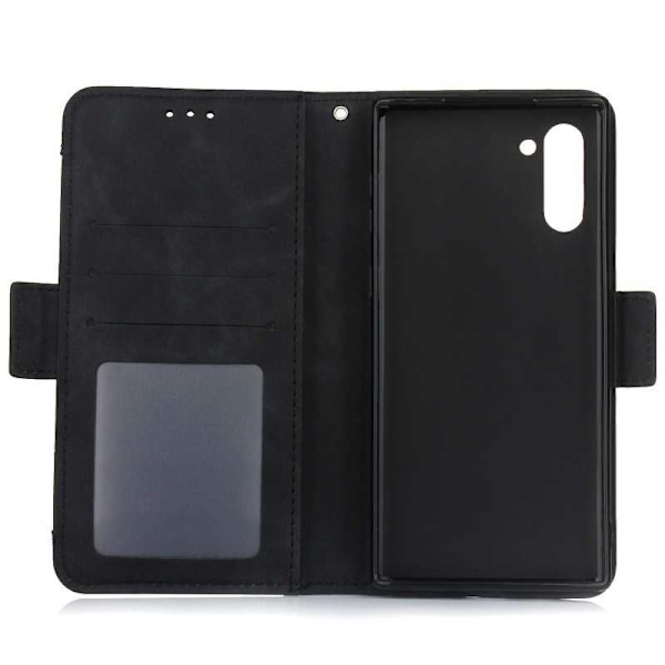 Samsung Note 10 Plånboksfodral PU-Läder 6-FACK Winston V3 Svart
