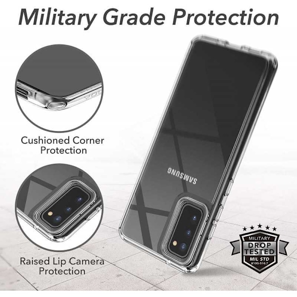 Samsung S20 FE Iskunvaimennin Silicone Case Simple Transparent