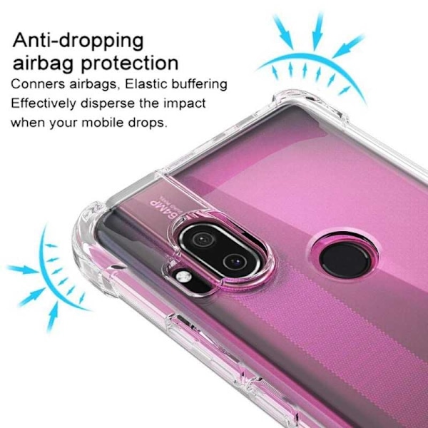 Motorola One Hyper Shock Absorbing Silicone Shell Shockr Transparent