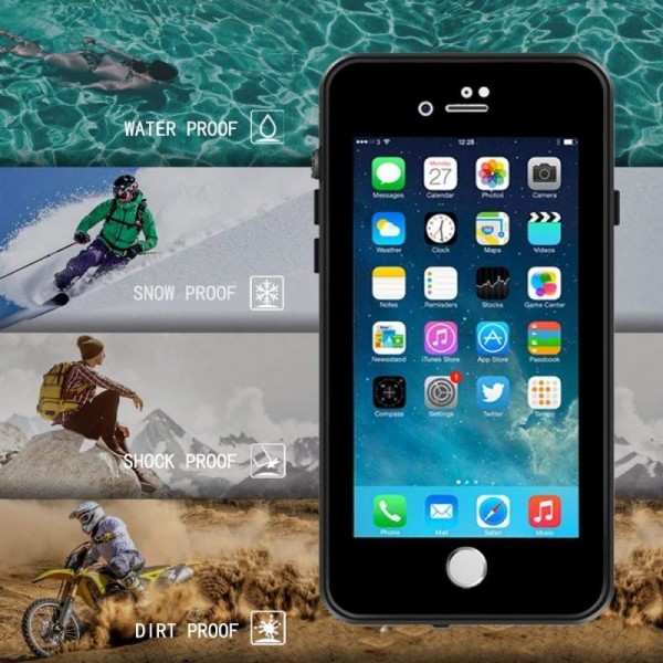 iPhone SE (2020 & 2022) Täysi peittävä vedenpitävä premium-suoja Transparent