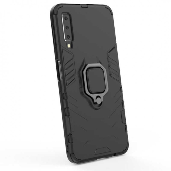 Samsung A70 iskunkestävä kansi rengaspidikkeellä ThinArmor (SM-A705F/DS) Black