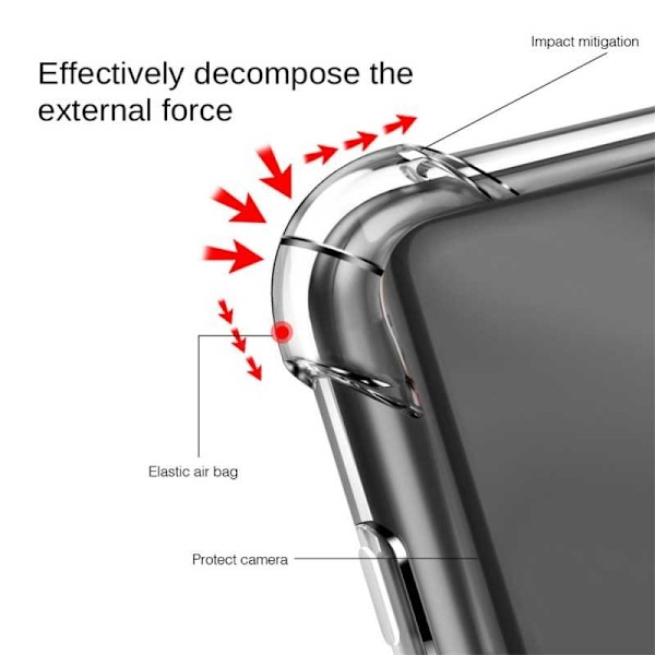 Xiaomi Poco X3 NFC stødabsorberende silikoneskal Shockr Transparent