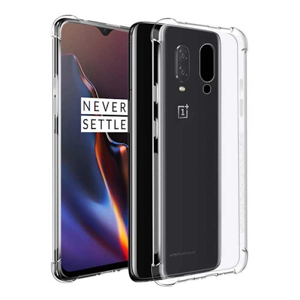 OnePlus 7 stødabsorberende silikoneskal Shockr Transparent