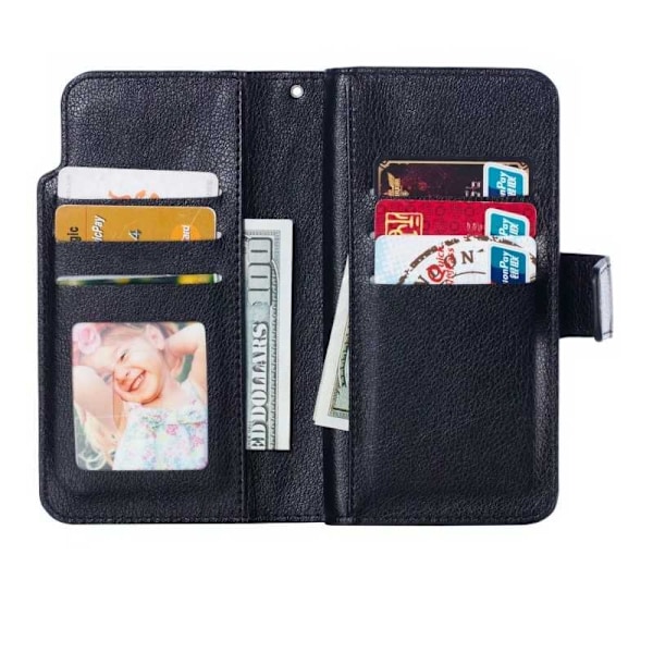 Samsung S10e praktisk pung-etui med 12-bakker Array V4 Black