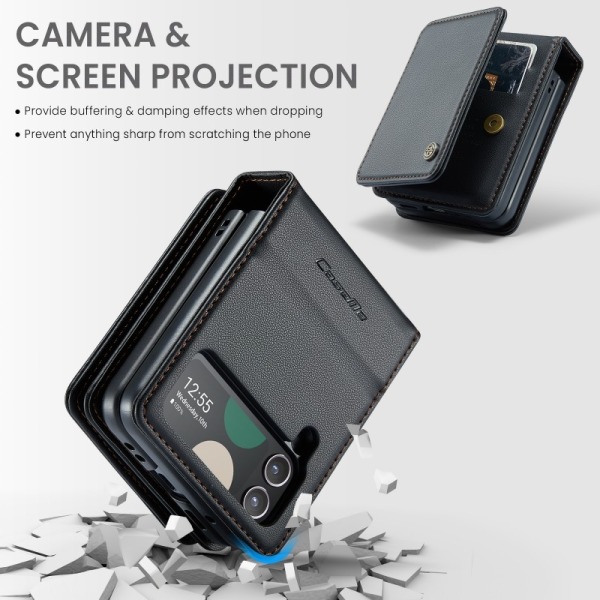 CaseMe Shockproof Cover Kortholder Stander 4-rums Samsung Z Flip