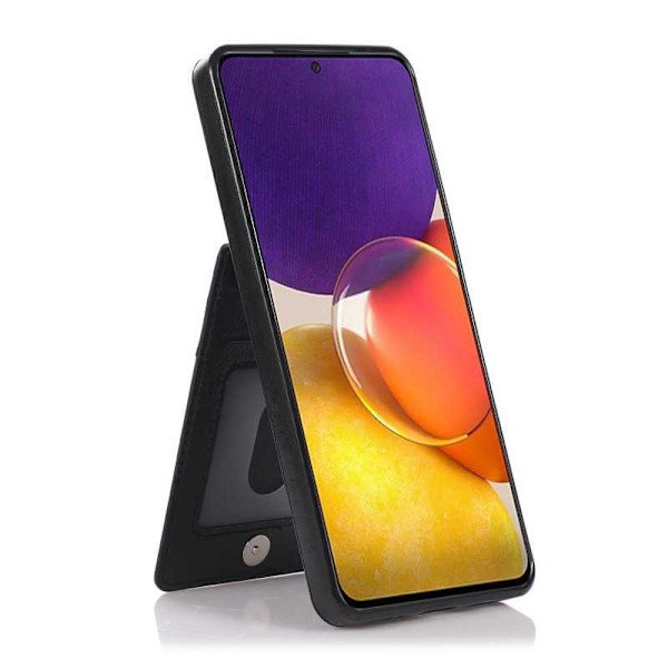 Samsung A53 5G Mobilskal Korthållare 5-FACK Retro V3 Svart