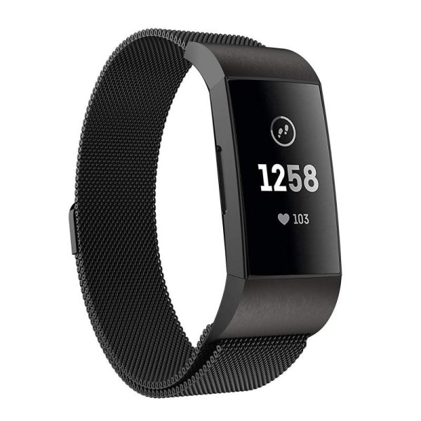 Fitbit Charge 4 Armband Milanesisk Loop Svart d340 | Black | 150 | Fyndiq