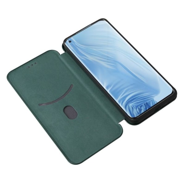 Xiaomi Mi 11 Flip Case Kortrum CarbonDreams Grøn Green