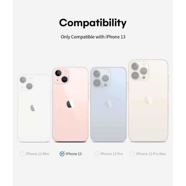 Kuminen iskunkestävä kotelo iPhone 13 - PUNAINEN