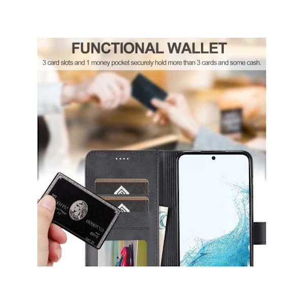 LC.IMEEKE pungetui til Samsung A35 5G - Sort Black