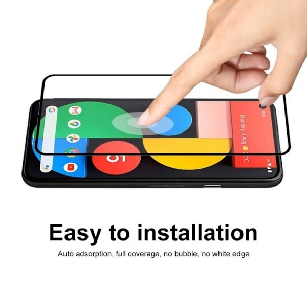 Google Pixel 5 FullFrame 0,26 mm 9H karkaistu lasi Transparent