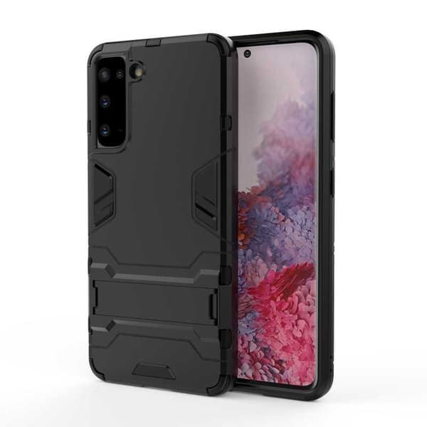 Samsung S21 Iskunkestävä kotelo jalustalla ThinArmor Black