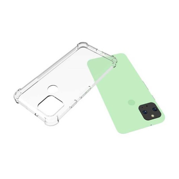 Google Pixel 5 stødabsorberende silikone Shell Shockr Transparent
