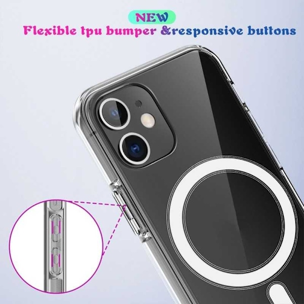 iPhone XS Max Transparent stødabsorberende cover MagSafe-kompatibel Transparent