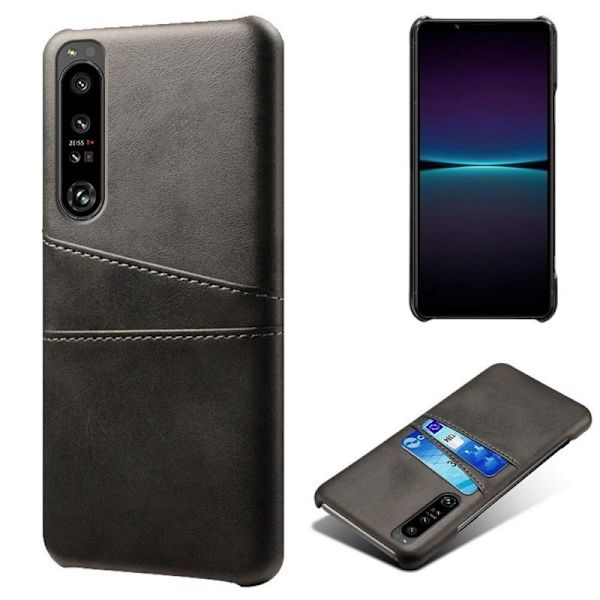 Xperia 1 IV eksklusiv stødabsorberende kortholder Retro® V2 Black
