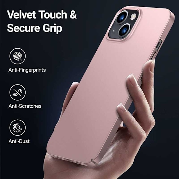 iPhone 13 Ultratunt Lätt Skal Basic V2 Rosenguld Rosa guld
