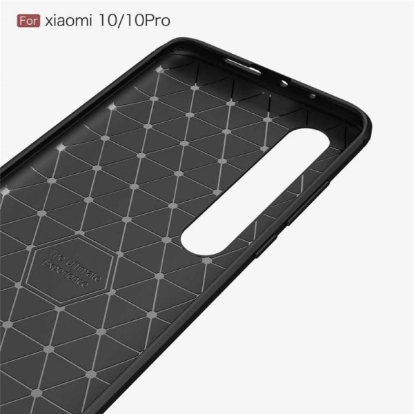 Xiaomi Mi 10 Pro Stöttåligt Skal SlimCarbon Black