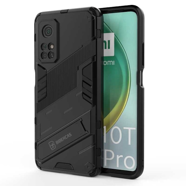 Xiaomi Mi 10T / 10T Pro iskunkestävä kotelo ja kickstand ThinArmor V2 Mörkgrön