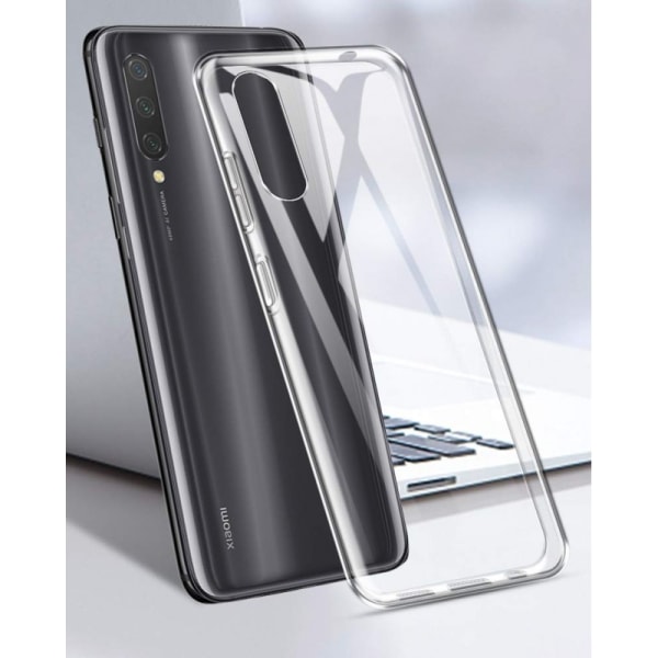 Yksinkertainen Xiaomi Mi A3 iskuja vaimentava silikonikuori Transparent