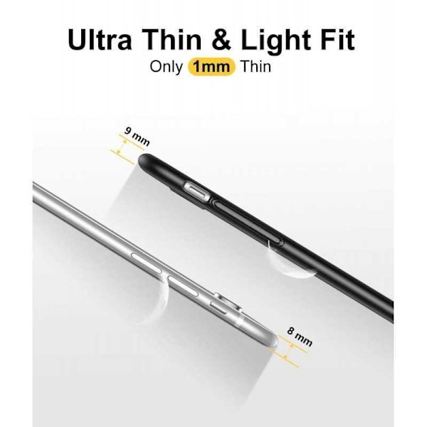 iPhone XR Ultratunt Mattsvart Skal Basic V2 Svart
